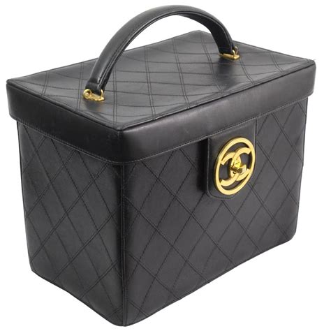 chanel vanity case with handle|Chanel vanity case vintage.